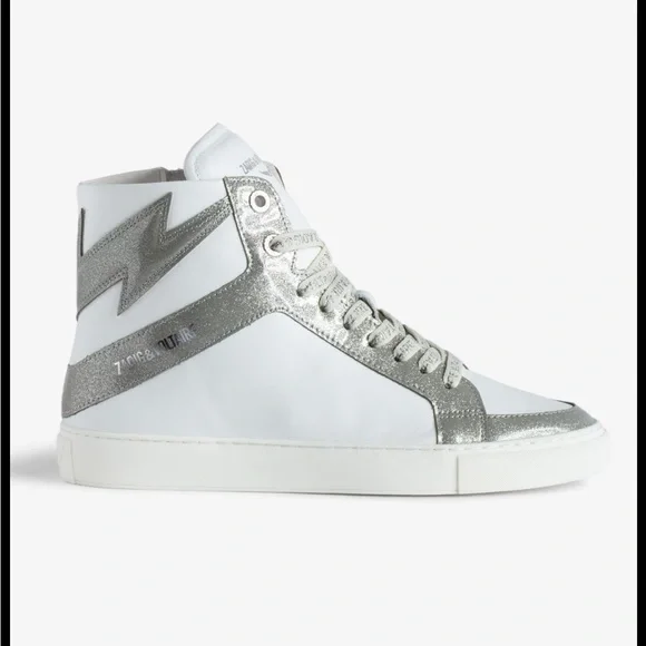 Zadig & Voltaire ZV1747 High Flash High-Top Sneakers size 9 women’s - Picture 1 of 14
